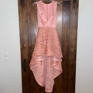 Peach Hi Lo Cocktail Dress-Akira- worn ONCE
